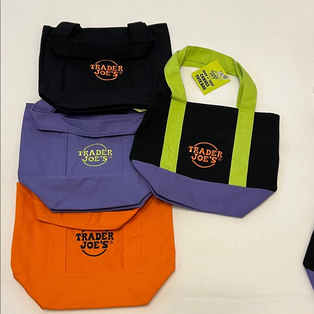 Trader Joe's Halloween Tote Bags - Set of 4